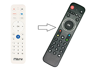 Controle remoto Clonado para Mibo MIB TV