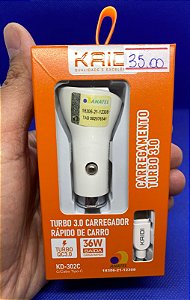 Carregador Veicular Turbo Kaidi