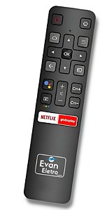 Controle Remoto TV Semp CT-6850 / 32S5300 / 40S5300 / 43S5300 / ETC - Com Netflix e GloboPlay (Smart TV)