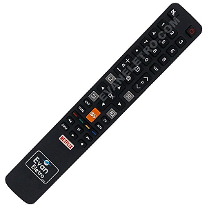 Controle Remoto TV LED TCL 49P2US / 55P2US / 65P2US / L32S4900S / L40S4900FS / L55S4900FS com Netflix e Globoplay (Smart TV)