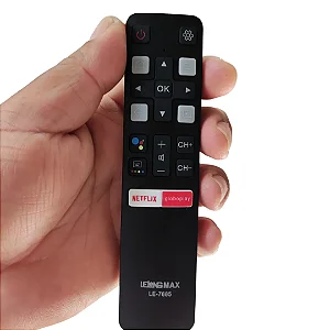 Controle Remoto Para Smart TV TCL Rc802v Com Comando de voz 7685 / 9071