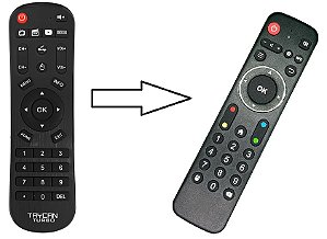 Controle Remoto Clonado para Receptor Audisat Taycan Turbo