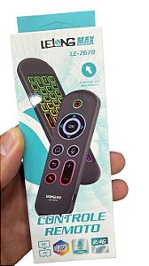 Controle remooto Air Mouse com Teclado 2.4G c/ Voz LE-7678