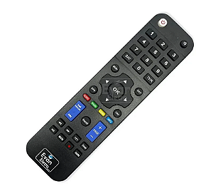 Controle Remoto Para Receptor One TV Dark