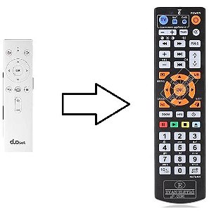 Controle Remoto Clonado Para Receptor Duosat  Pulse / Mecool KM6 / KM1 / S905X2