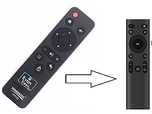 Controle Remoto Para Receptor Visiontec VT7710 / VT7710 M