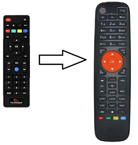 Controle Remoto Para Receptor Tourosat T2 Mini