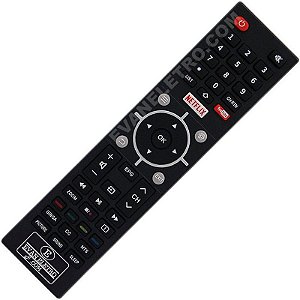 Controle Remoto TV LED Semp CT-6810 com Netflix e Youtube (Smart TV)