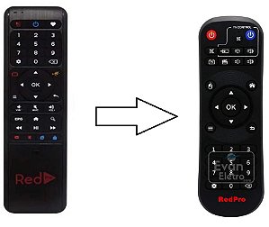 01 Controle Remoto para Receptor Red Pro