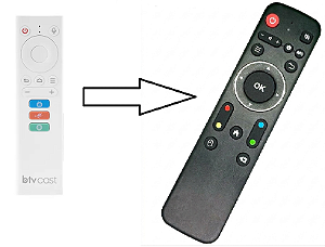 Controle Remoto Clonado para Btv Cast / BC13 (Com Mouse)