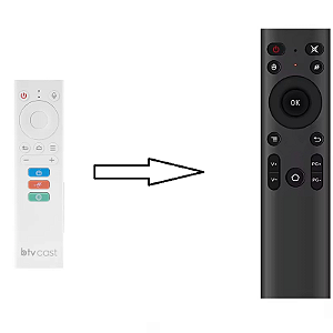 Controle Remoto Clonado para Btv Cast / BC13 (Com Mouse)