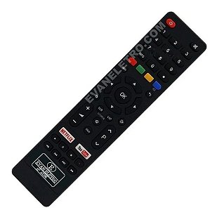 Controle Remoto TV LED Philco PTV40E60SN / PTV40E60SNC / PTV43E60SN com Netflix e Youtube (Smart TV)