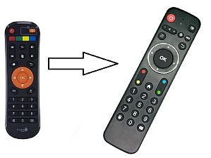 01 Controles Remoto Para TV box High Tv Brasil Plus