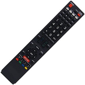 Controle Remoto TV LED Sharp Aquos 600154000-579-G / LC-50LE650 com Netflix