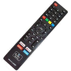 Controle Remoto para TV LED Multilazer TL012 / TL016 / TL11 com Netflix / Youtube / Globo Play / Prime Vídeo (Smart TV) 