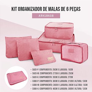 Organizador de Malas de 6 Peças