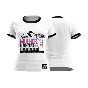 Baby Look Sou Mulher Alvinegra e de Arquibancada