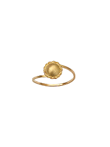 Anel de ouro 18k Meia Bola