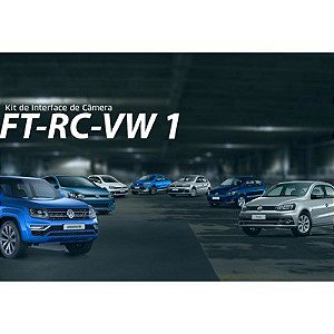 Camera de Ré na Tela Original VW - Amarok 2017 - Crossfox 2016, 2018 - Fox 2016, 2018 - Gol 2016, 2018 - Jetta 2016, 2018 - Polo 2018 - Saveiro 2016, 2018- Spacefox 2016, 2018 - Tiguan 2018 - Virtus 2018 -  Voyage 2016, 2018 Inter Face FaafTech FT-RC-VW