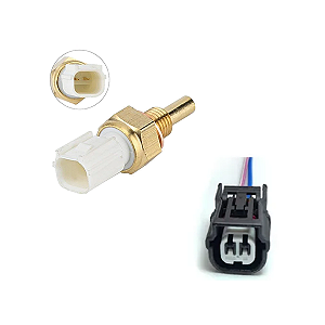 Kit Sensor Temperatura Com Plug Chicote Honda Civic/Fit/City/CR-V/HR-V/Accord