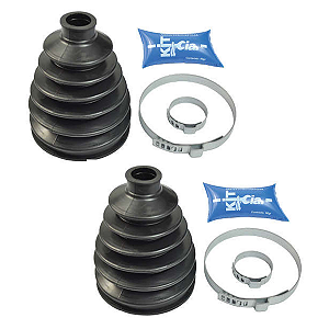 Kit 2 Coifas Dianteiras Externas Homocinética Lado Roda Honda CR-V 2.0 00/11 CR-V 2.4 02/06 - Kit & Cia