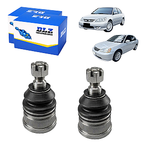 Par Pivô Inferior Da Bandeja Dianteira Honda Civic 1.7 01/06 - DLZ