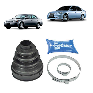 Kit Coifa Trizeta/Tulipa Lado Câmbio Honda Civic 1.7 01/06 - Kit & Cia