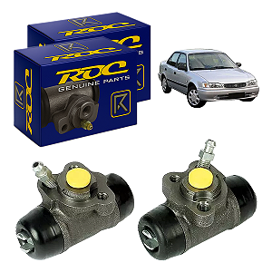 Kit Cilindro De Roda Traseiro Lado Direito E Esquerdo Toyota Corolla 1.8 1998/2002 - 29156 + 29155 Roc