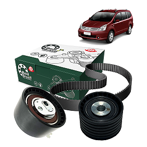 Kit Correia Dentada Com Tensor E Polia Nissan Livina 1.6 16v 09/14 - Rolt