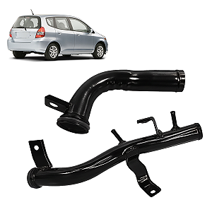 Kit 2 Tubos Cano d'Água Honda Fit 1.5 2005/2008 - Grazzimetal