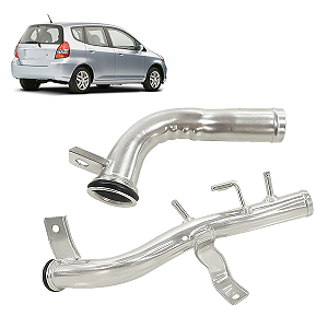 Kit 2 Tubos Cano D'Água Honda Fit 1.5 2005/2008 - Grazzimetal