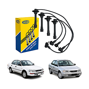 Jogo Cabos De Vela Supressivo De Ignição Toyota Corolla 1.6/1.8 1998/2002 - Magneti Marelli