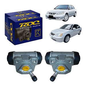 Kit Cilindro De Freio Roda Traseira Direita/Esquerda Honda Civic 1.7 2001/2006 - Roc