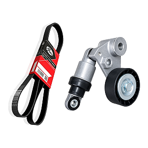 Kit Correia Do Alternador Com Tensor Para Azera 3.0 3.3 07/17 Santa Fé 3.5 11/12 Sonata 3.3 05/10 Veracruz 3.8 07/12 Sorento 3.8 08/10 Sorento 3.5 11/Diante