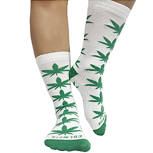 ColMeia Dry-fit - Branca e Verde