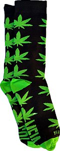 ColMeia Dry-fit - Preto e Verde