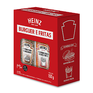 Kit Heinz Com 2 Temperos: Para Hamburguer e Para Batata Frita - Kit 150g