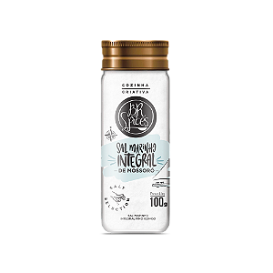 Sal Marinho Integral De Mossoró Fino Br Spices - Frasco Vidro 100G
