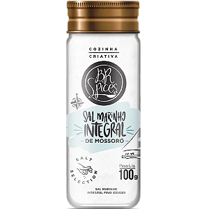 Sal Marinho Integral De Mossoró Fino Br Spices - Frasco Vidro 100G