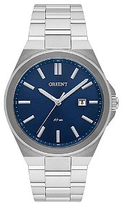 Relógio Orient Masculino Prata e Azul MBSS1333