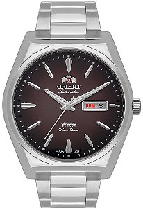 Relógio Orient Masculino Automático F49SS013 - Prata/Marrom