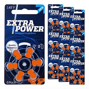 Pilha Auditiva 13 Extra Power - Kit de 60 unidades