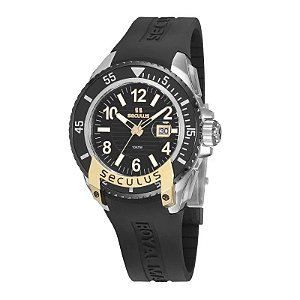 Relógio Masculino Royal Marine Seculus Preto