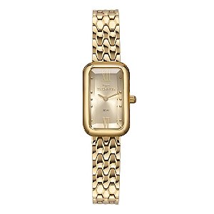 Relógio Technos Feminino Mini Quadrado Dourado 5Y20LO/1D