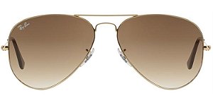 Ray Ban Aviador Dourado Lentes Marrom RB 3025L 001/51