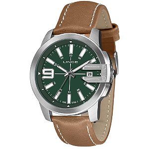 Relógio Lince Mostrador Verde Couro MRC4758L48