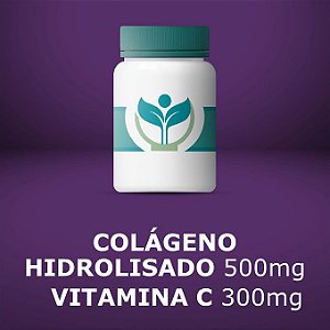 Colágeno Hidrolisado 500mg + Vitamina C 300mg