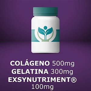Colágeno 500mg + Gelatina 300mg + Exsynutriment 100mg