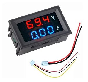 Voltímetro Amperímetro Digital Dc 0-100v 0-10a LED