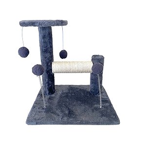 Brinquedo Arranhador Compacto Para Gatos Com Pelúcia e Sisal